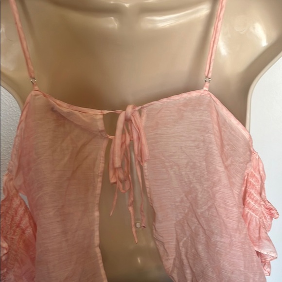 Guess NWT Boho Blush Pink Floral Camisole w Embroidery - Picture 6 of 7